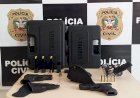 POLÍCIA CIVIL PRENDE CASAL POR POSSE DE ARMA DE FOGO EM LEBON RÉGIS
