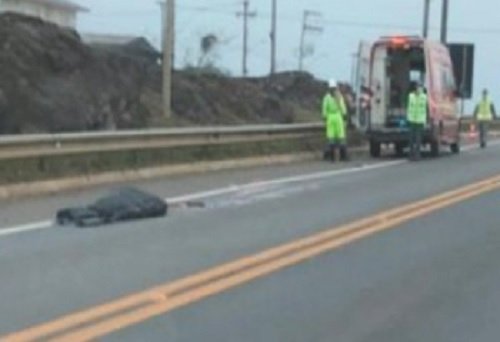 JOVEM MORRE ATROPELADO NA BR-116 EM SANTA CECÍLIA