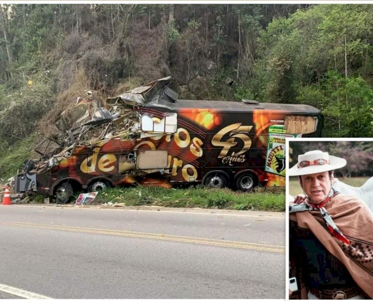 VOCALISTA DO GRUPO GAROTOS DE OURO MORRE EM GRAVE ACIDENTE COM ÔNIBUS DA BANDA