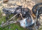 POLÍCIA RODOVIÁRIA ENCONTRA MOTO CARBONIZADAS NA   SC 350