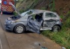 VEÍCULOS COLIDEM NA SC-350 EM LEBON RÉGIS