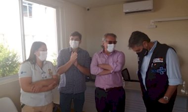 SECRETÁRIO DE ESTADO DA SAÚDE VISITA LEBON RÉGIS