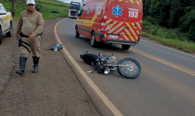 JOVEM FICA FERIDO GRAVEMENTE EM ACIDENTE NA CURVA DA MELANCIA EM LEBON RÉGIS