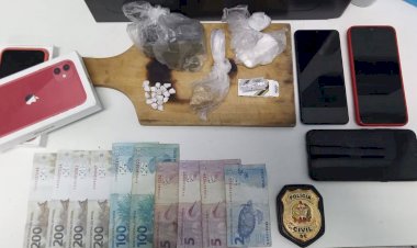 POLÍCIA CIVIL DE LEBON RÉGIS PRENDE SUSPEITO DE TRÁFICO DE DROGAS