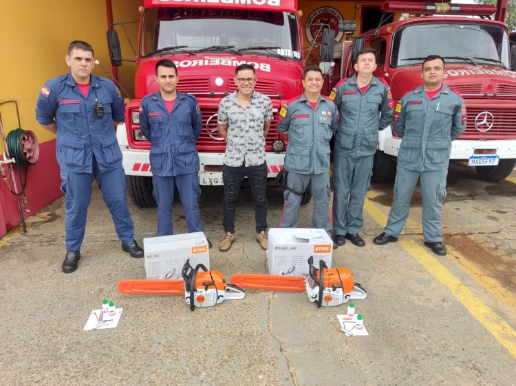 ASSOCIAÇÃO DE BOMBEIROS COMUNITÁRIOS DE LEBON RÉGIS  ADQUIRE MOTOSSERAS