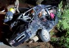 COLISÃO FRONTAL ENTRE CARRO E CAMINHÃO DEIXA HOMEM FERIDO