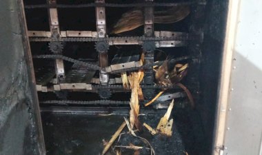 BOMBEIROS COMBATEM INCÊNDIO EM SECADORA DE LÂMINAS EM SANTA CECÍLIA