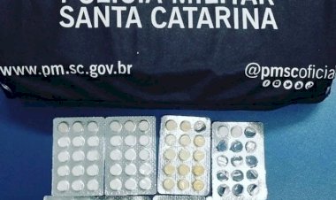 CAMINHONEIRO É PRESO POR TRÁFICO DE DROGA NA SC-350 EM CAÇADOR