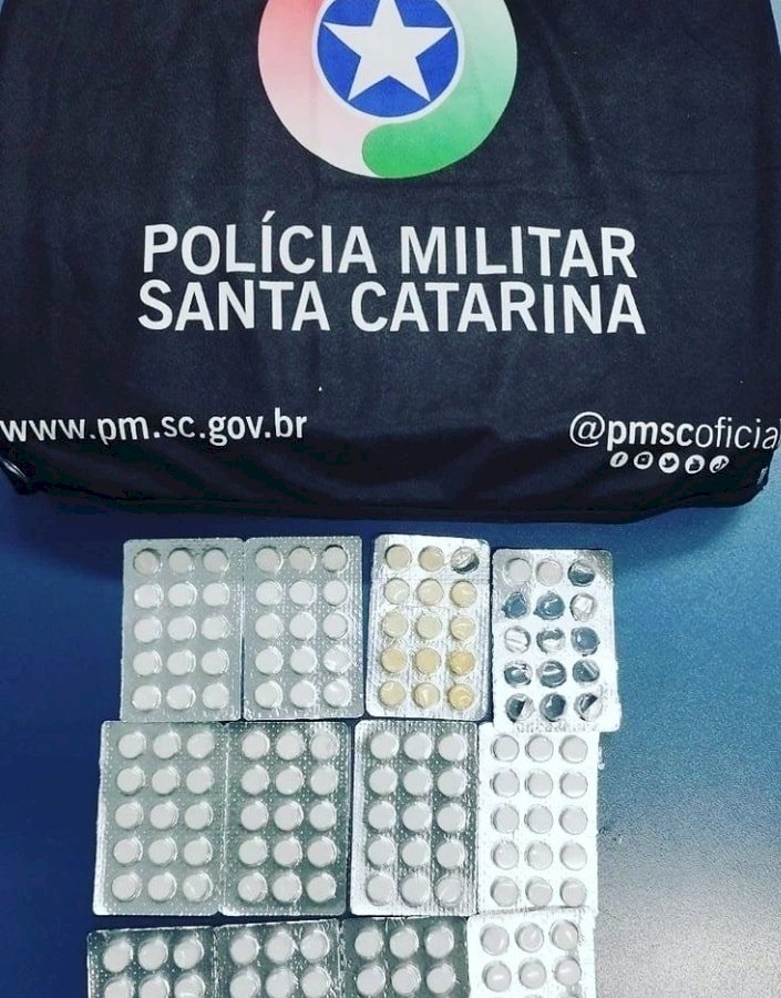 CAMINHONEIRO É PRESO POR TRÁFICO DE DROGA NA SC-350 EM CAÇADOR