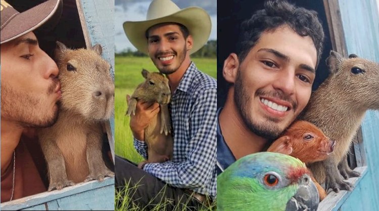 TIKTOKER QUE MOSTRAVA ROTINA COM CAPIVARA É MULTADO EM R$ 17 MIL