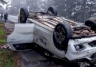 VEÍCULO DA SAÚDE DE CAÇADOR SOFRE ACIDENTE NA BR-116