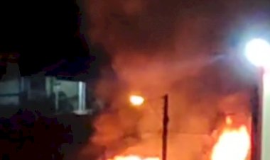 LEBON RÉGIS: INCÊNDIO DESTRÓI PARTE DE RESIDÊNCIA