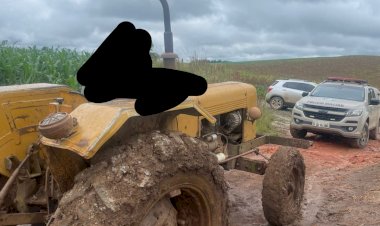 TRATOR ROUBADO EM LEBON RÉGIS É RECUPERADO PELA POLÍCIA EM CANOINHAS