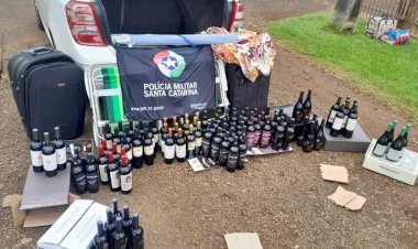 CARGA DE VINHO TRANSPORTADA ILEGALMENTE  AVALIADA EM R$ 19 MIL É APREENDIDA PELA POLÍCIA RODOVIÁRIA