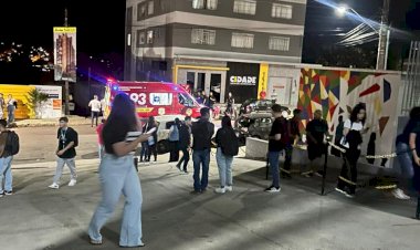 MOTORISTA DE ÔNIBUS UNIVERSITÁRIO DE LEBON RÉGIS MORRE EM HOSPITAL APÓS SER BALEADO EM FRENTE A UNIVERSIDADE