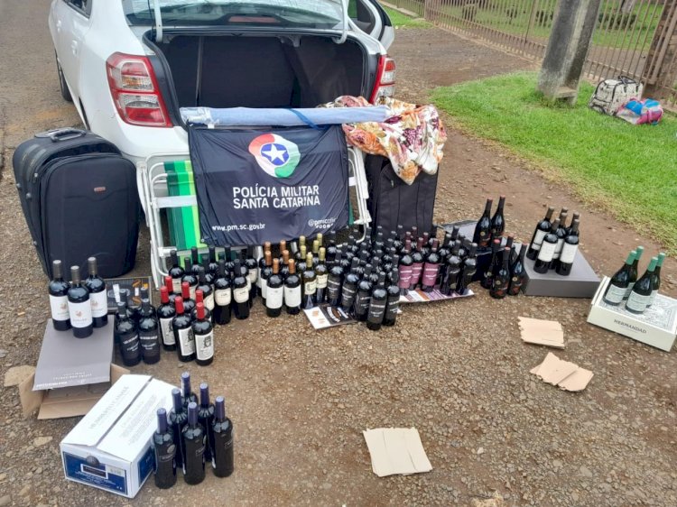 CARGA DE VINHO TRANSPORTADA ILEGALMENTE  AVALIADA EM R$ 19 MIL É APREENDIDA PELA POLÍCIA RODOVIÁRIA