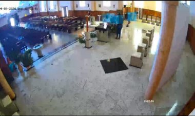 LEBON RÉGIS: MENORES PRATICAM VANDALISMO NA IGREJA CATÓLICA E SÃO IDENTIFICADOS PELA POLÍCIA MILITAR