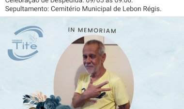 NOTA DE FALECIMENTO