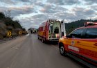 CONDUTOR DE MOTO TEM PERNA AMPUTADA EM UMA COLISÃO COM CAMINHÃO