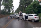 ACIDENTE NA SC-135 DEIXA DUAS PESSOAS GRAVEMENTE FERIDAS