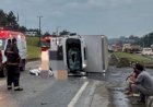 GRÁVIDA MORRE ESMAGADA POR CAMINHÃO BAÚ NA BR-470