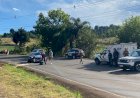 COLISÃO ENTRE MOTO E CARRO DEIXA DOIS MORTOS NA SAÍDA DE CAÇADOR PARA RIO DAS ANTAS