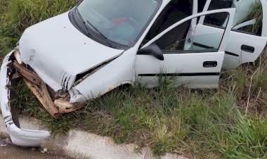 LEBON RÉGIS: COLISÃO ENTRE VEÍCULOS DEIXA UM HOMEM FERIDO