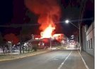INCÊNDIO DESTRÓI PRÉDIO DA ANTIGA  DANCETERIA MARIA FUMAÇA EM CAÇADOR