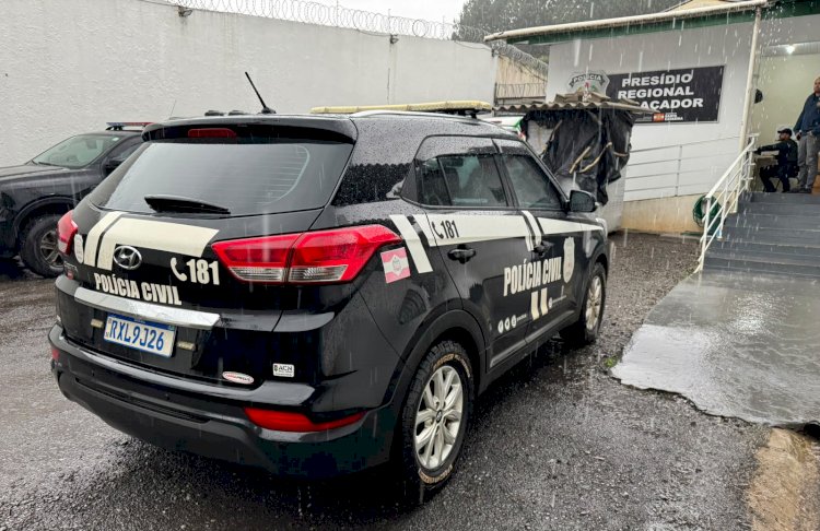 LEBON RÉGIS: POLÍCIA CIVIL PRENDE HOMEM CONDENADO POR ASSOCIAÇÃO AO TRÁFICO E EMBRIAGUEZ AO VOLANTE