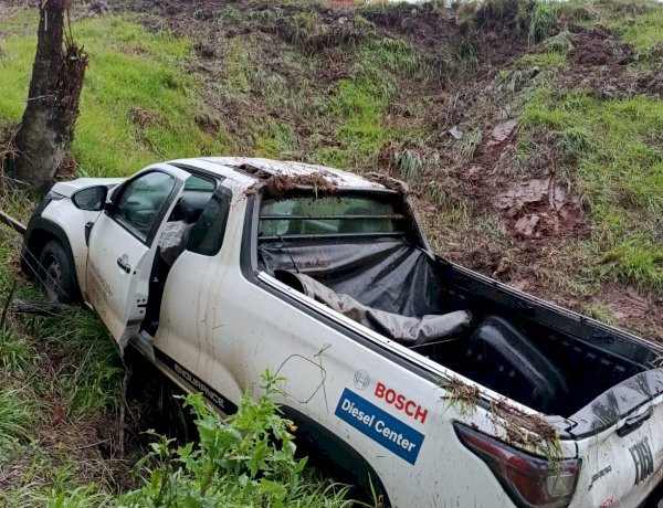 LEBON RÉGIS: HOMEM DE 21 ANOS FICA FERIDO APÓS SAÍDA DE PISTA NA SC-355